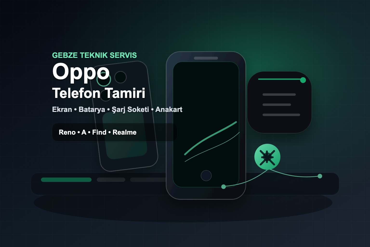 Gebze Oppo telefon tamiri teknik servis görseli