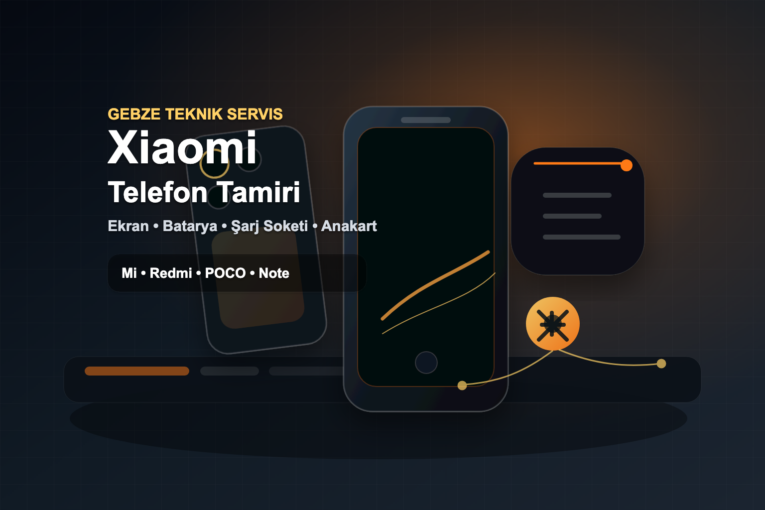 Gebze Xiaomi telefon tamiri teknik servis görseli